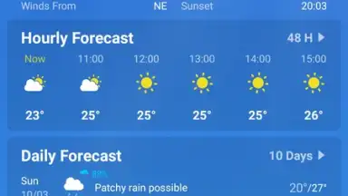 Capture d'écran de Local Weather Forecast 5