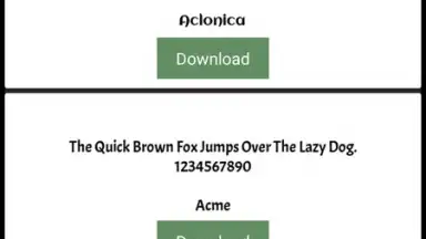 Capture d'écran de GxFonts - Custom fonts for Samsung Galaxy 3