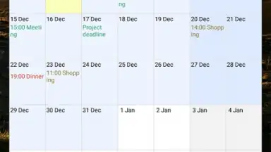 Capture d'écran de Touch Calendar Free 5