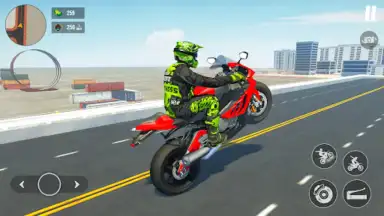 Capture d'écran de Moto Strike: 3D Extreme Rider 1
