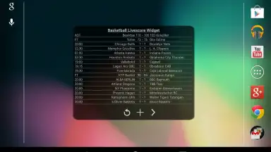 Capture d'écran de Basketball Livescore Widget 22