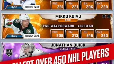 Capture d'écran de NHL SuperCard 7