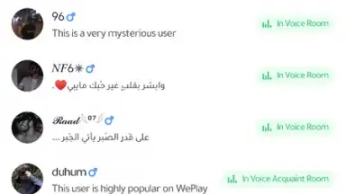 Capture d'écran de WePlay (ويبلاي) - ألعاب ودردشة 7
