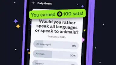 Capture d'écran de ZBD: Earn Bitcoin Rewards 3