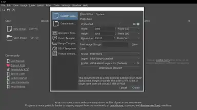 Capture d'écran de Krita 7