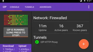 Capture d'écran de I2P 5