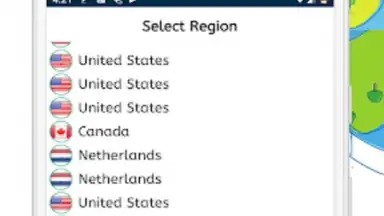 Capture d'écran de Delta VPN 6