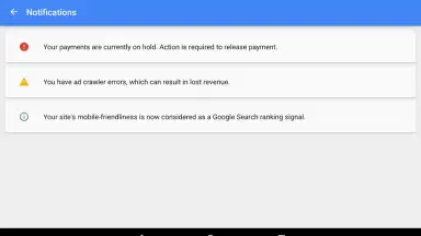 Capture d'écran de Google AdSense 1