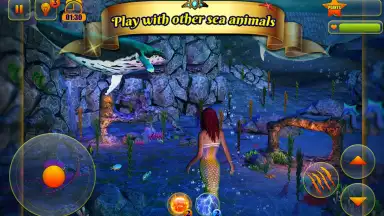 Capture d'écran de Cute Mermaid Simulator 3D 8