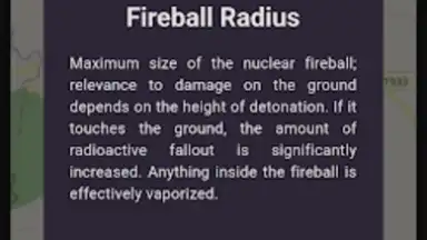 Capture d'écran de Nuke Map 3