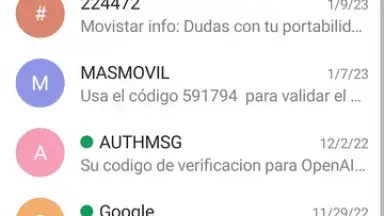 Capture d'écran de Chomp SMS 1