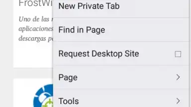 Capture d'écran de Firefox Beta 3