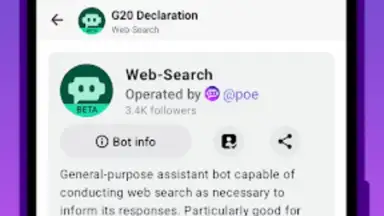 Capture d'écran de Poe - Fast AI Chat 8