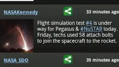 Capture d'écran de NASA App 4