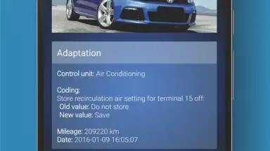 Capture d'écran de OBDeleven VAG car diagnostics 9