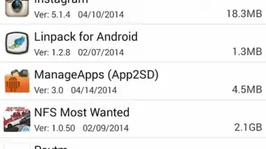 Capture d'écran de Manage Apps (App 2 SD) 7