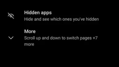 Capture d'écran de Microsoft Launcher 8
