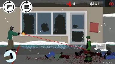 Capture d'écran de Flat Zombies: Cleanup and Defense 1