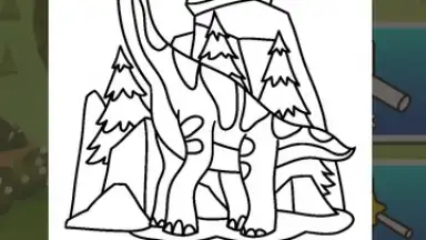 Capture d'écran de Dino Coloring Game 1