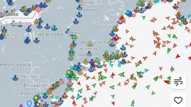 Capture d'écran de MarineTraffic 22