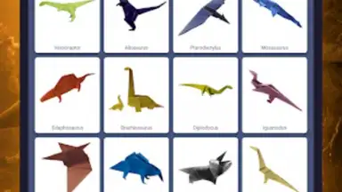 Capture d'écran de Origami dinosaurs paper shapes 15