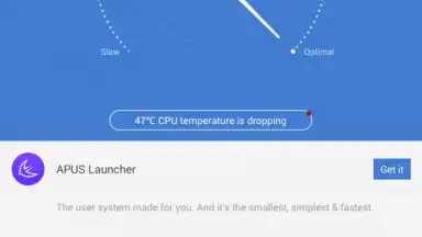 Capture d'écran de APUS Boost Speed Up and Optimize 3