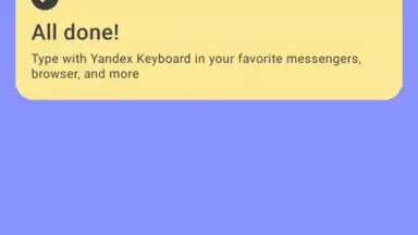 Capture d'écran de Yandex Keyboard 13