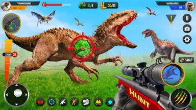 Capture d'écran de Wild Dino Hunting Jungle Games 3