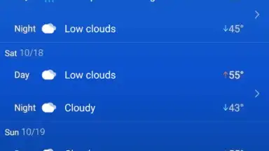 Capture d'écran de Local Weather Widget 10