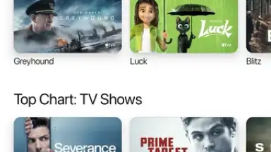 Capture d'écran de Apple TV 8