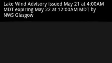 Capture d'écran de Simple Weather Alert 2