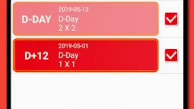 Capture d'écran de D-Day Counter & Memo Widget 6