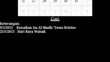 Capture d'écran de Kalender Nasional 2