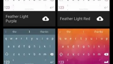 Capture d'écran de Microsoft SwiftKey Beta 1