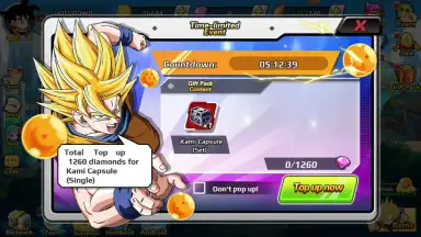 Capture d'écran de Arena of Saiyan : Dream Squad 2