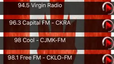 Capture d'écran de FM Canadian Radio Top 1