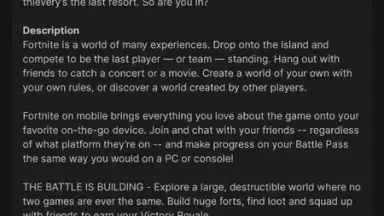 Capture d'écran de Epic Games 13