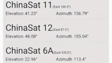 Capture d'écran de Satfinder: Satellite Director 7