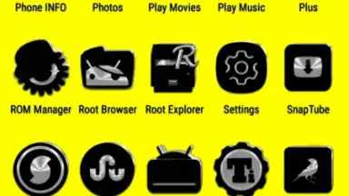 Capture d'écran de Black Icon Pack Free 5