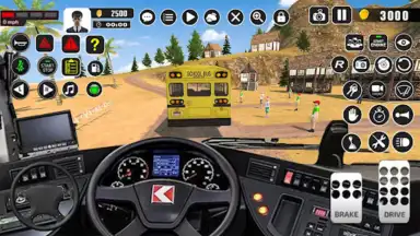 Capture d'écran de Offroad School Bus Driver Game 7
