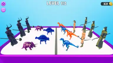 Capture d'écran de Dinosaur Merge Battle Fight 1
