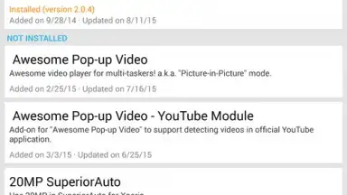 Capture d'écran de Xposed Installer 2