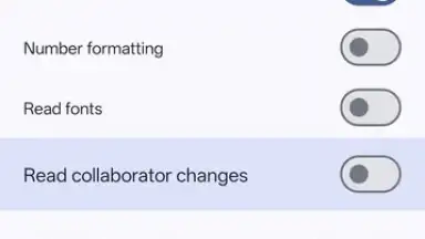 Capture d'écran de Google Sheets 3