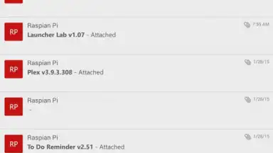 Capture d'écran de Microsoft Outlook 2