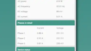 Capture d'écran de Photovoltaic Monitor 11