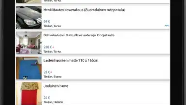 Capture d'écran de Tori.fi 3
