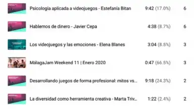 Capture d'écran de YouTube Studio 8