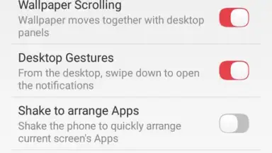 Capture d'écran de LeWa Launcher 7