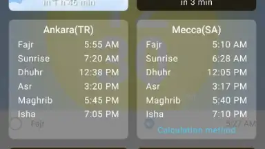 Capture d'écran de 1Muslim: Prayer times, Azan 6