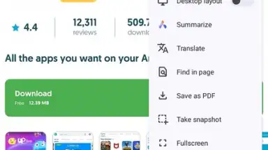 Capture d'écran de Opera Browser 21